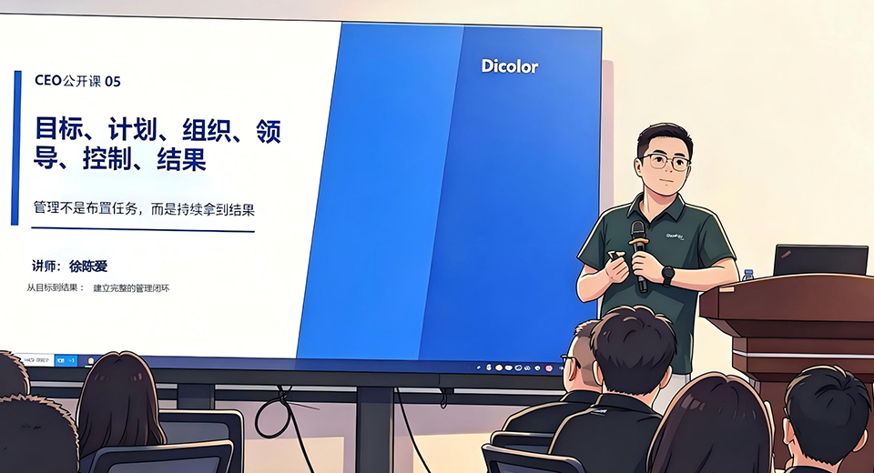 “和目标谈一场有结果的恋爱”|CEO 公开课”管理四大职能”
